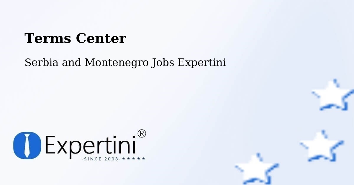 Terms of Service – Sicamous - Serbia and Montenegro Jobs Expertini